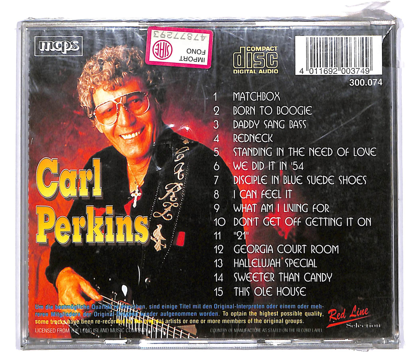EBOND Carl Perkins - Matchbox CD CD050521