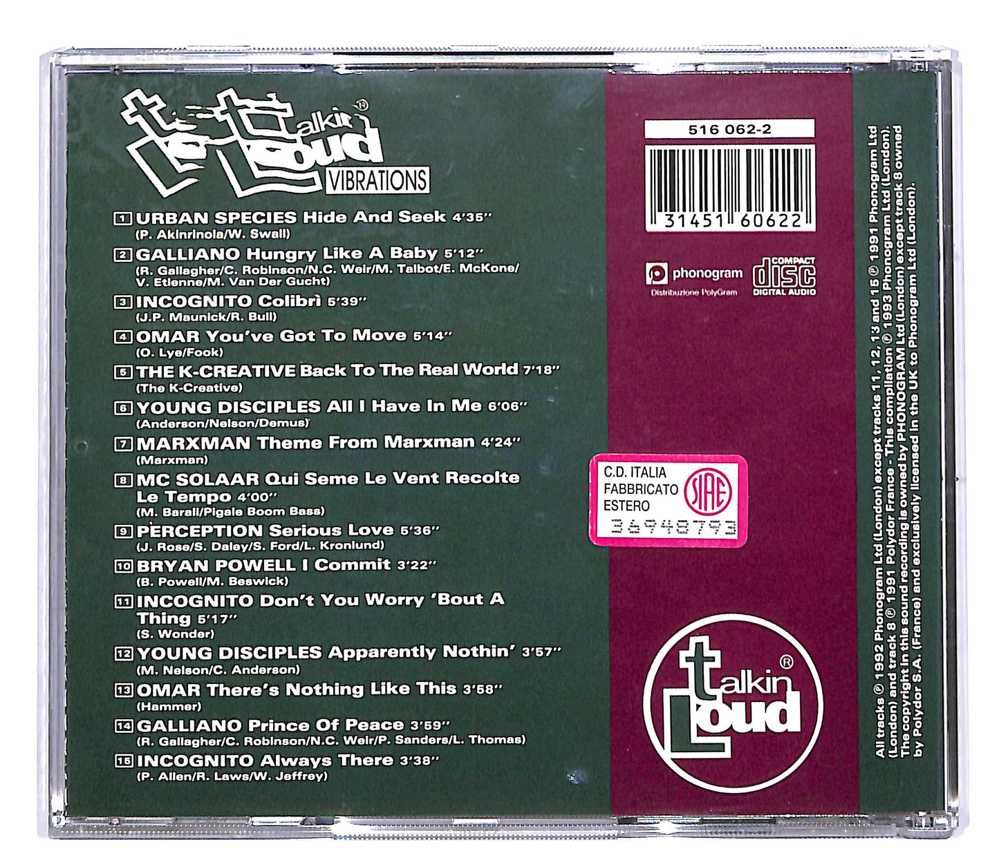 EBOND Various - Talkin Loud Vibrations CD CD050604