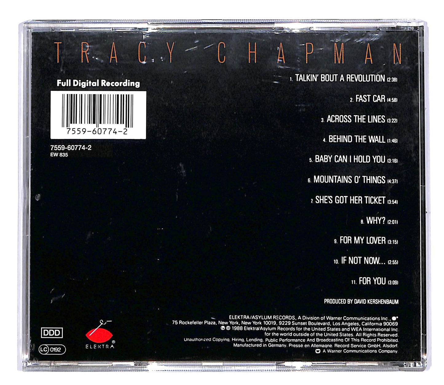 EBOND Tracy Chapman - Tracy Chapman CD CD050630