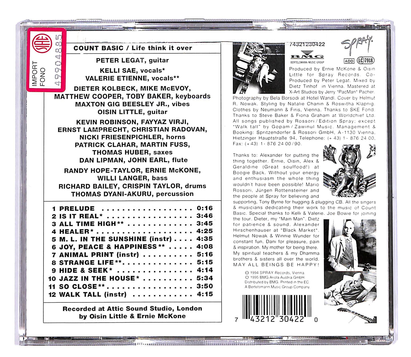 EBOND Count Basic - Life Think It Over CD CD050706