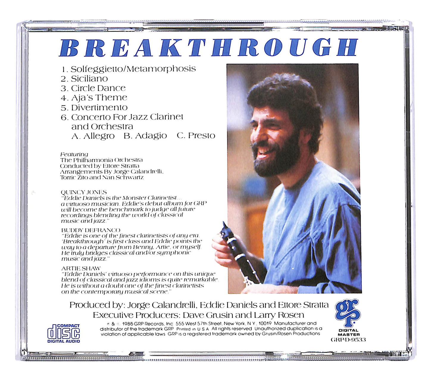 EBOND Eddie Daniels - Breakthrough CD CD050721