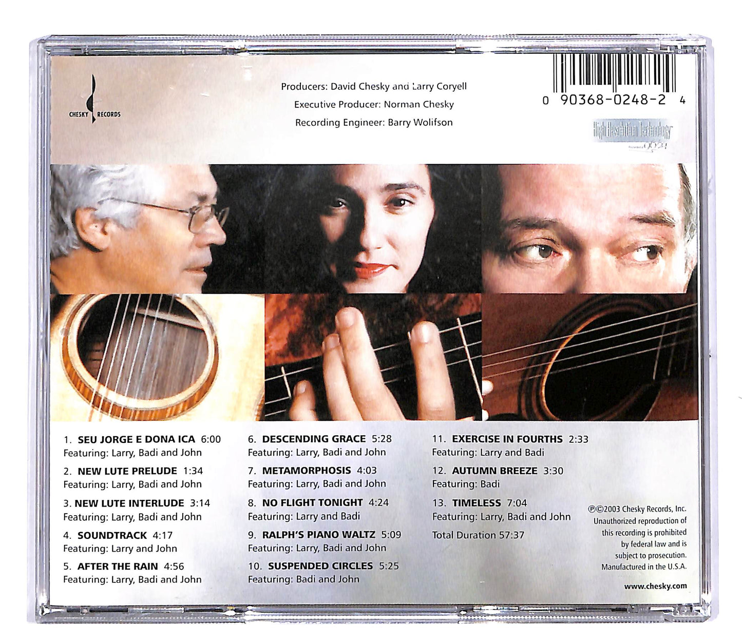 EBOND Larry Coryell Badi Assad John Abercrombie - Three Guitars CD CD050743