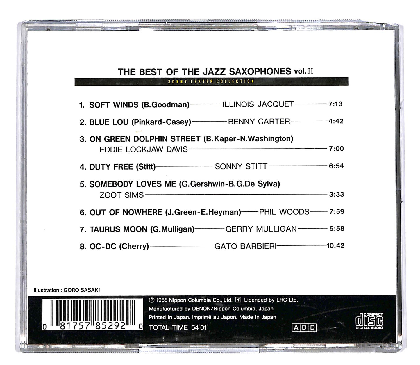 EBOND Various - The Best Of The Jazz Saxophones Vol. II CD CD050805