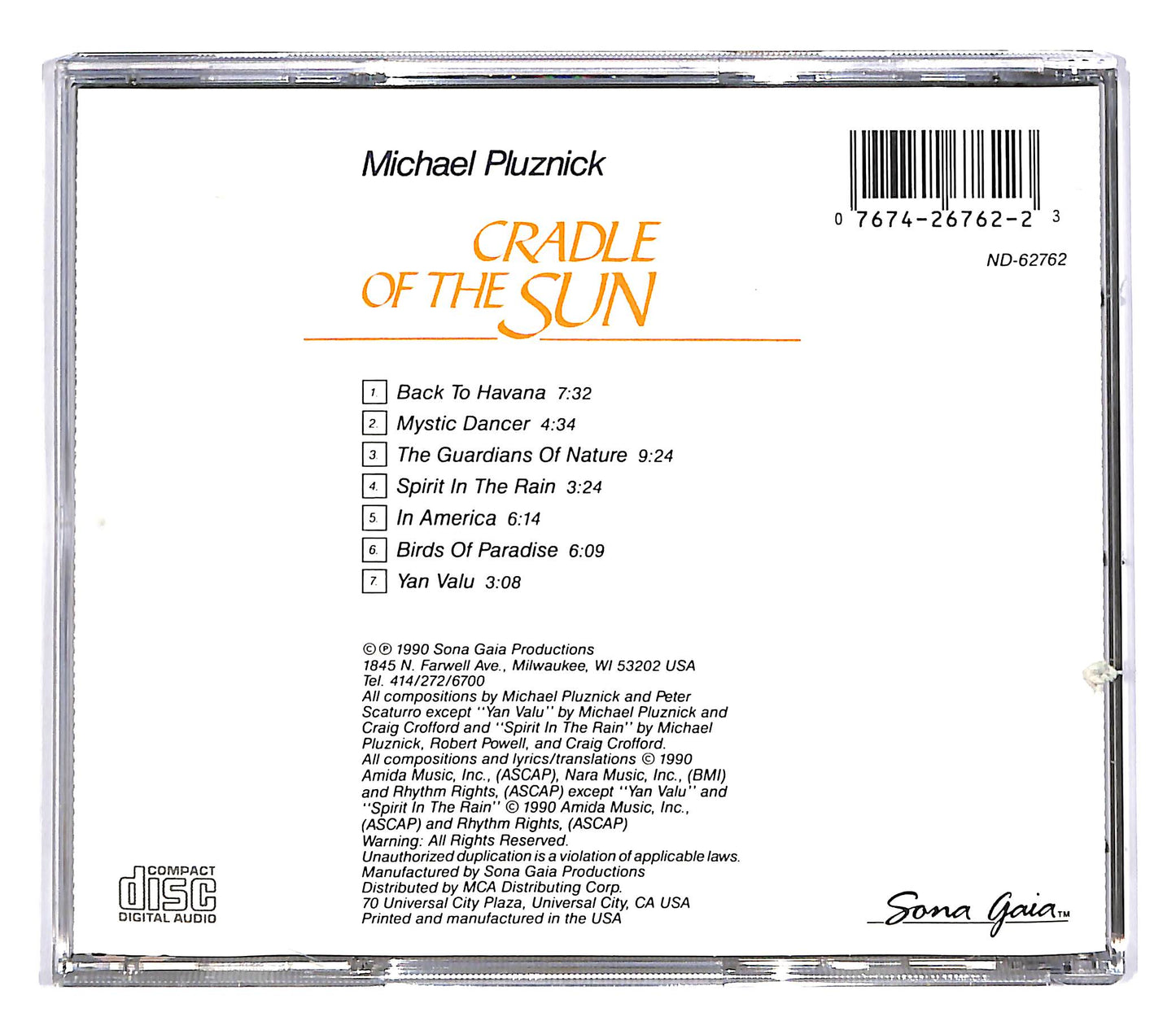 EBOND Michael Pluznick - Cradle Of The Sun CD CD050810