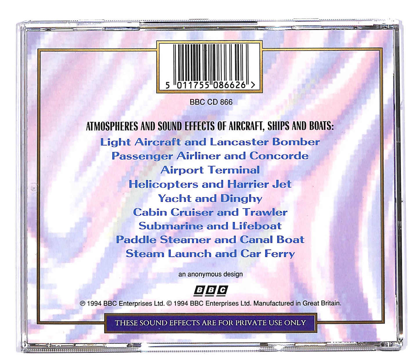 EBOND Various - Essential Transport Sound Effects Volume 2 CD CD050854