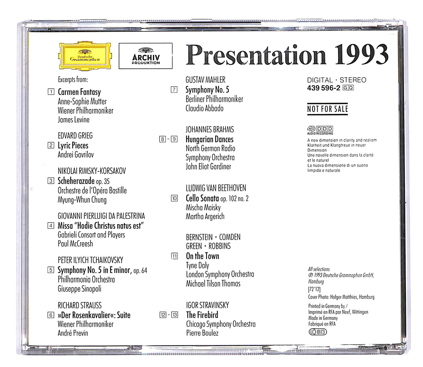 EBOND Various - Presentation 1993 CD CD050859