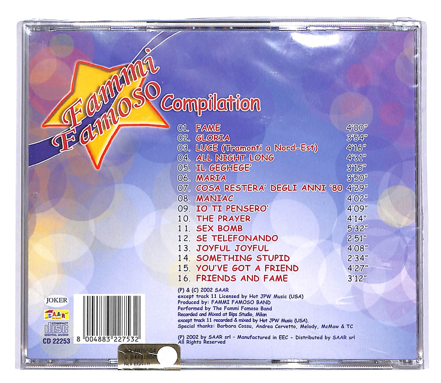 EBOND Various - Fammi Famoso Compilation CD CD051016