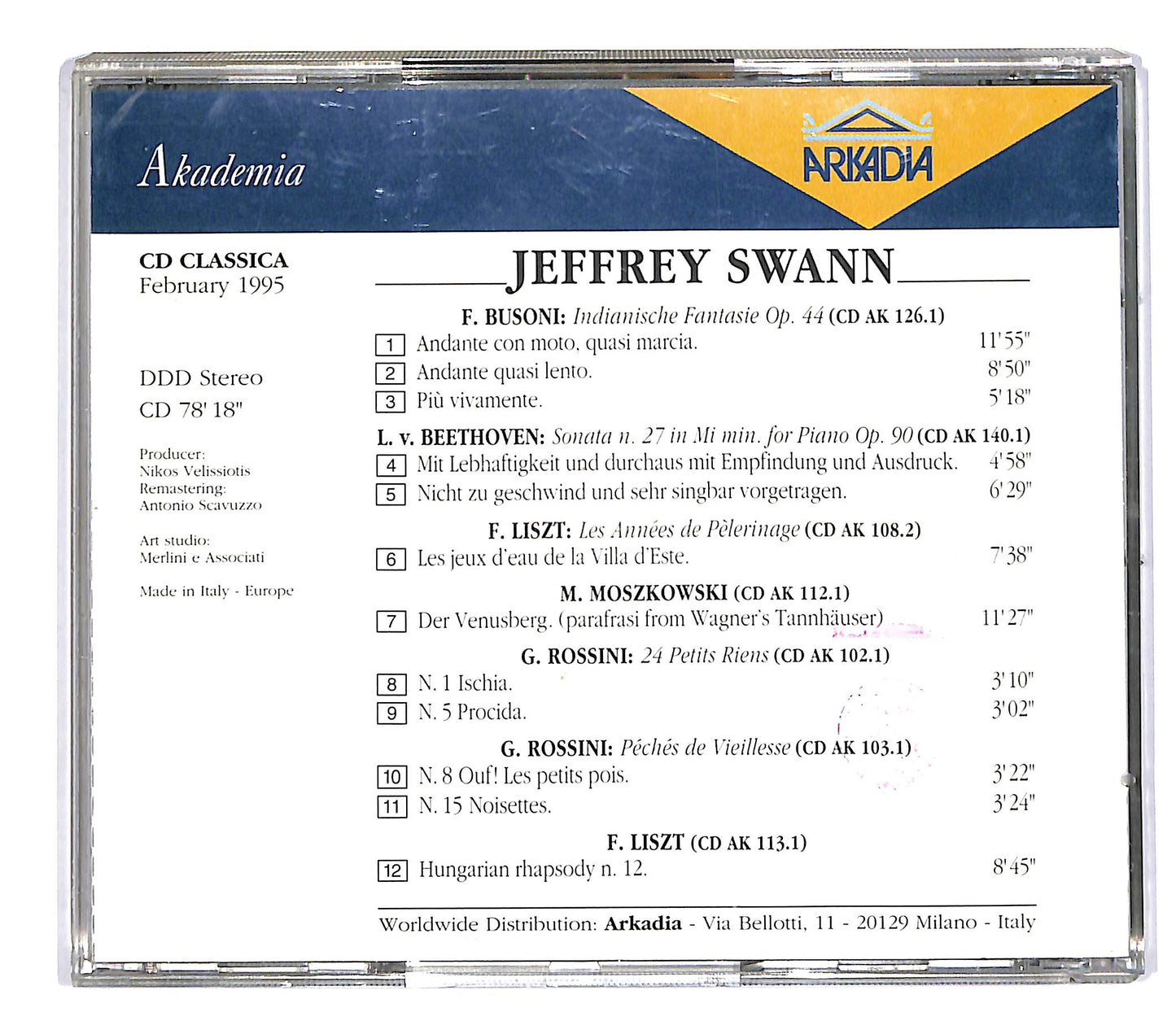 EBOND Jeffrey Swann - Jeffrey Swann CD CD051047