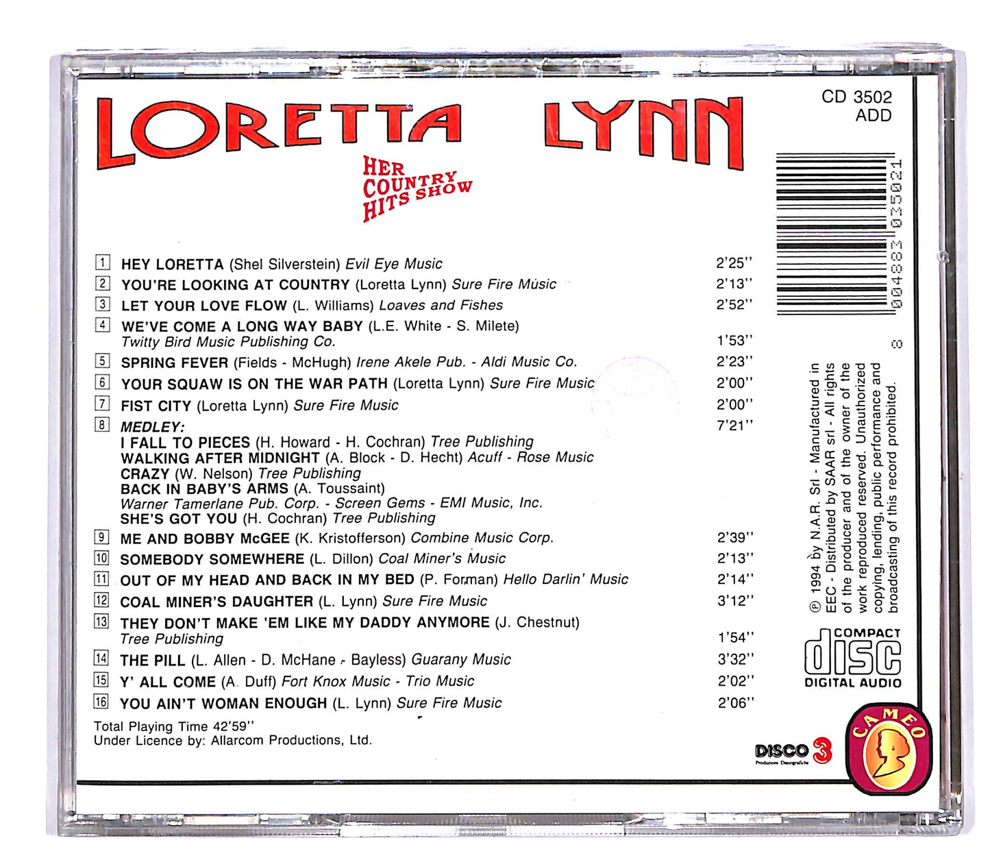EBOND Loretta Lynn - Her Country Hits Show CD CD051062