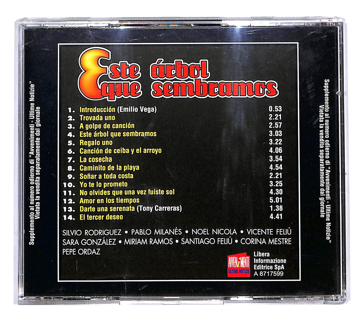 EBOND Augusto Blanca - Este arbol que sembramos EDITORIALE CD CD051109