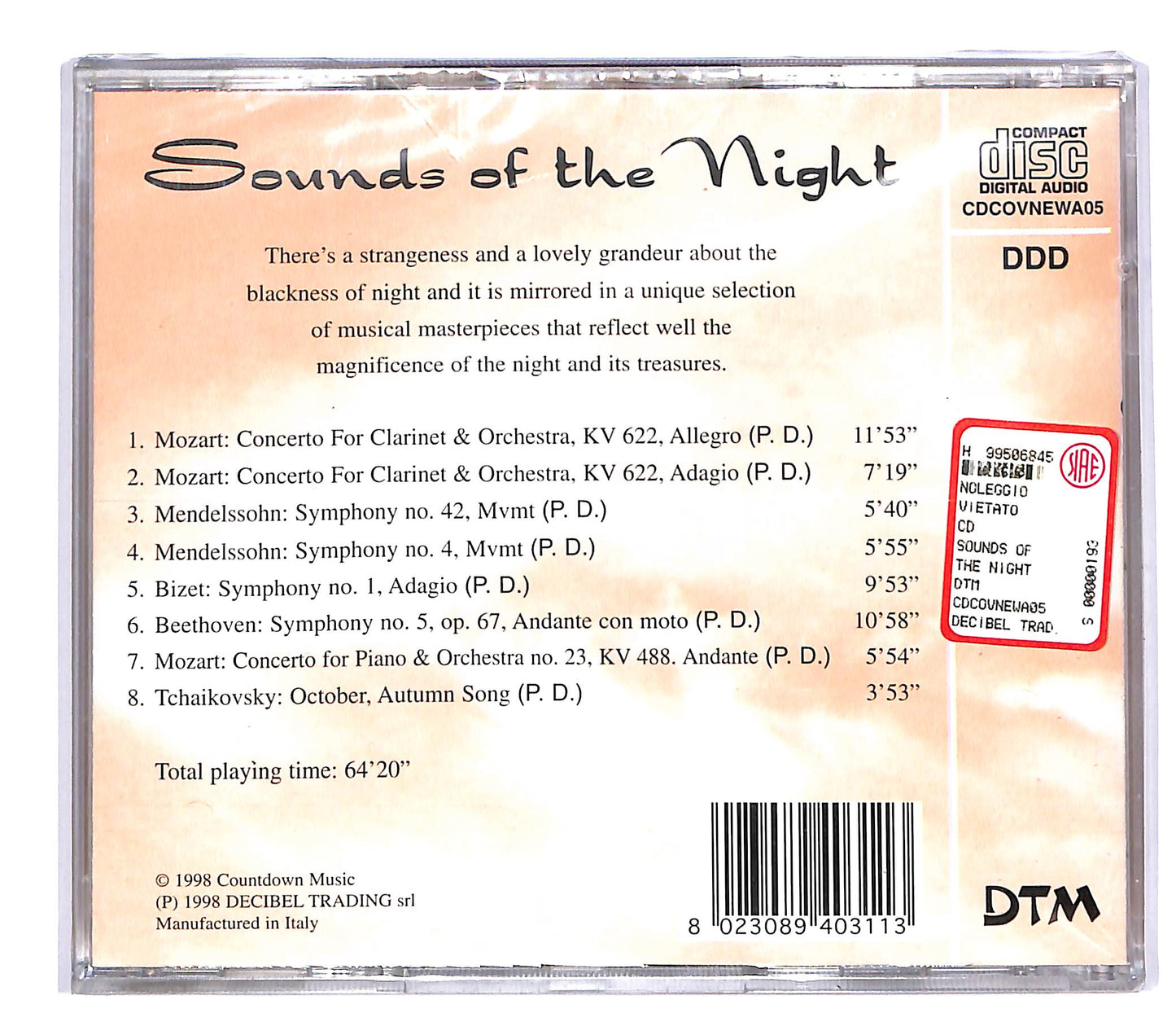 EBOND Various - Sounds of the Night CD CD051125