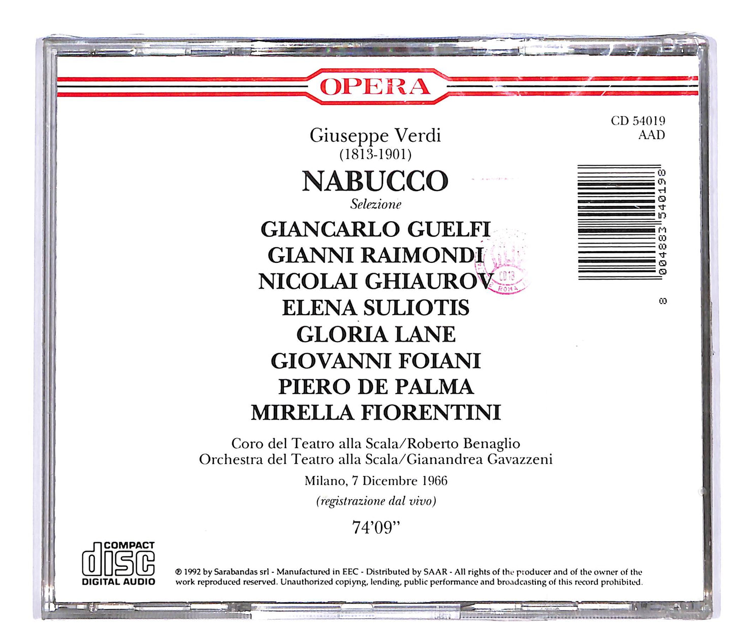 EBOND Verdi - Nabucco Selezione CD CD051128