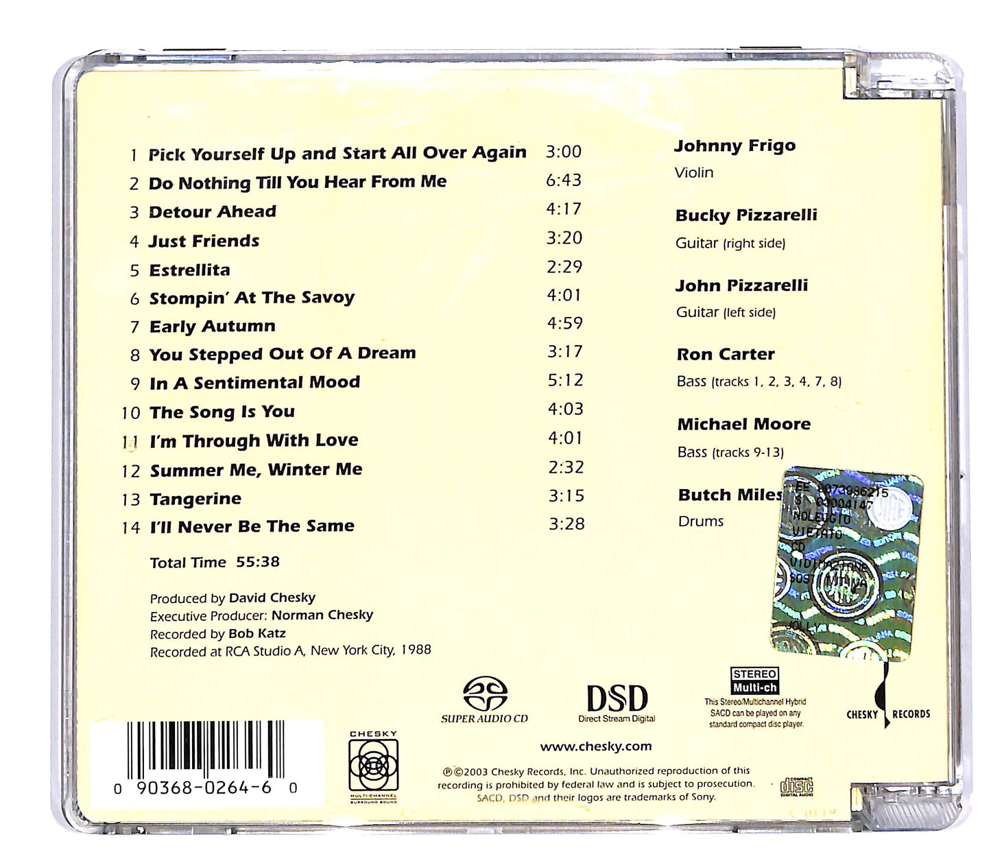 EBOND Johnny Frigo e Pizzarelli - Live From Studio A ... CD CD051152