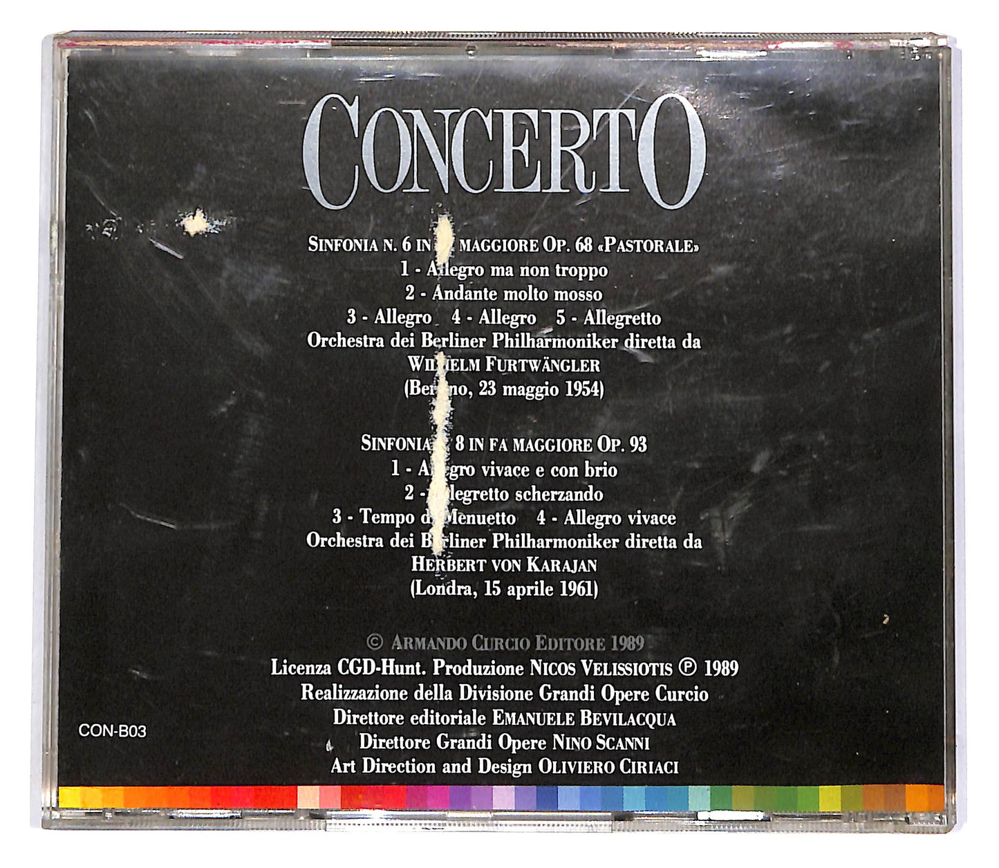 EBOND Beethoven - Sinfonia N.6 Pastorale - Sinfonia N.8 EDITORIALE CD CD051202