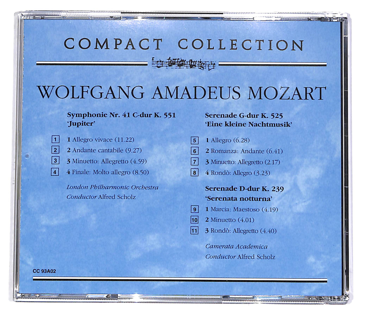 EBOND Mozart - Symphonie Nr. 41 K.551, K.525, K.239 EDITORIALE CD CD051224
