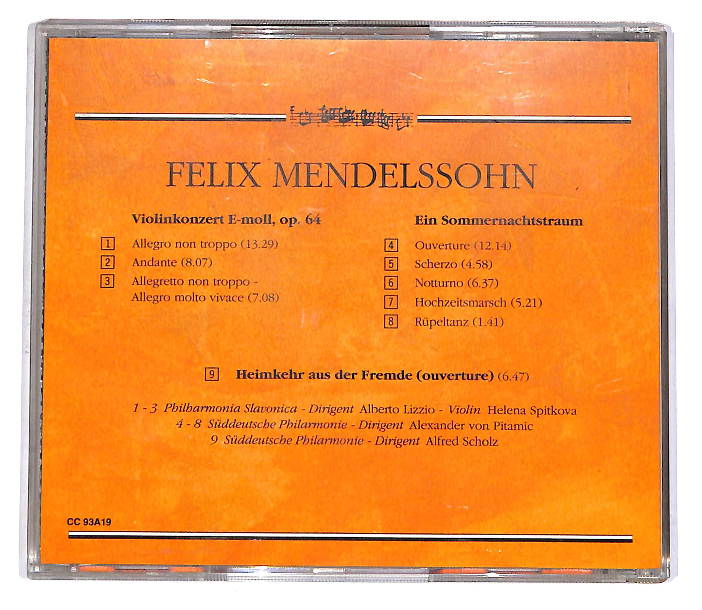 EBOND Mendelssohn - Violinkonzert e-moll, Op. 64 EDITORIALE CD CD051233