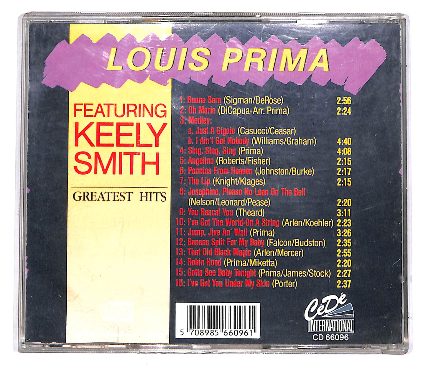 EBOND Louis Prima Featuring Keely Smith - Greatest Hits CD CD051301