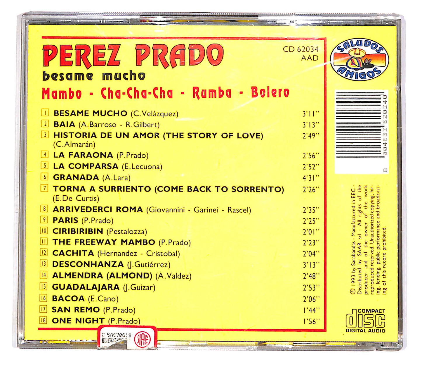 EBOND Perez Prado - Besame Mucho CD CD051326