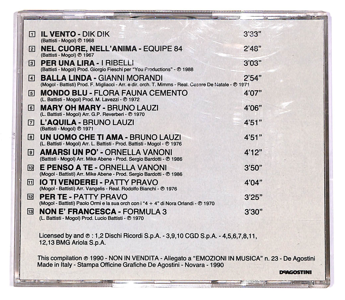 EBOND Various - Lucio Ti Canto EDITORIALE CD CD051356
