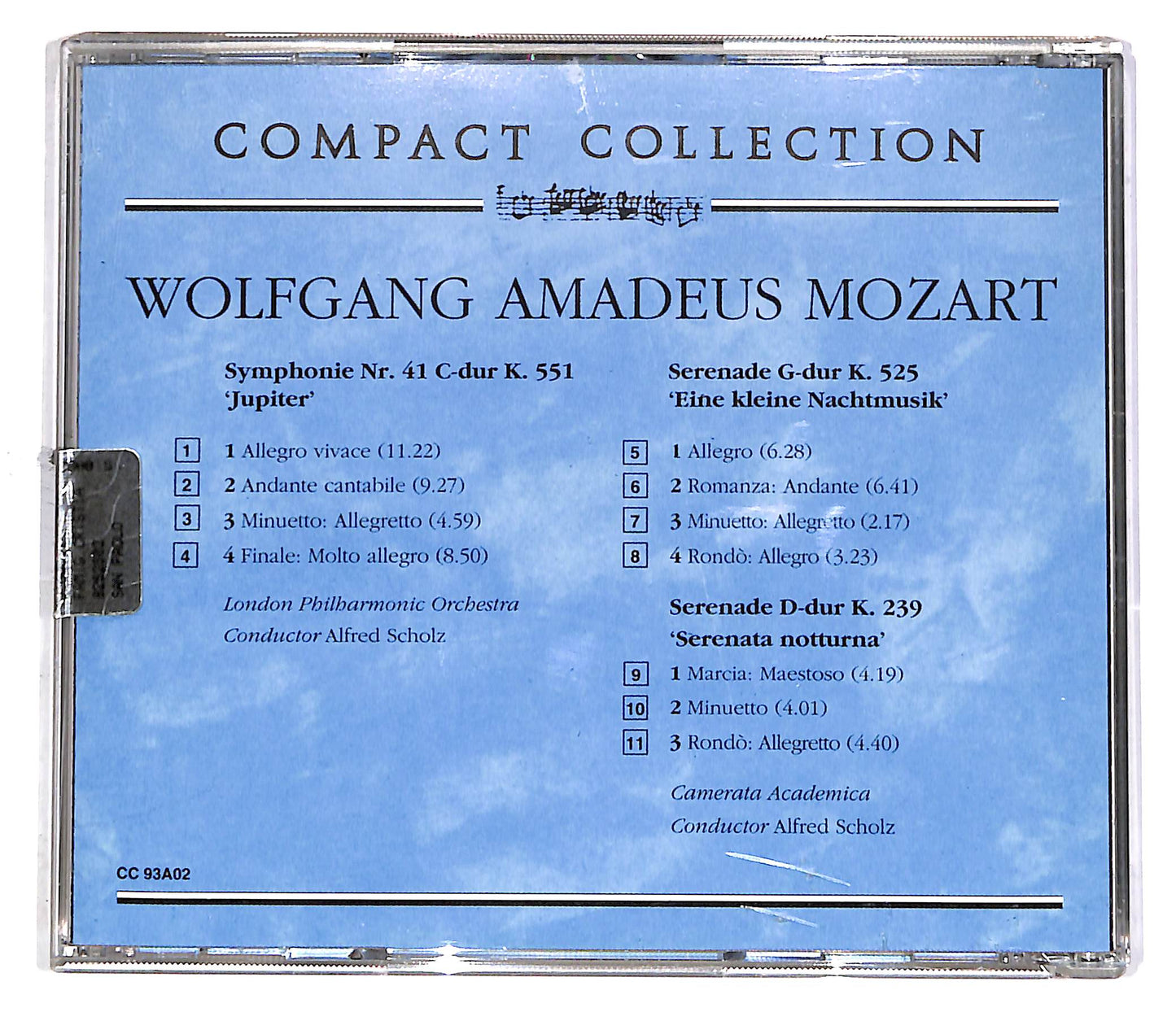 EBOND Mozart - Symphonie Nr.51 K.551, K.525, K.239 EDITORIALE CD CD051439