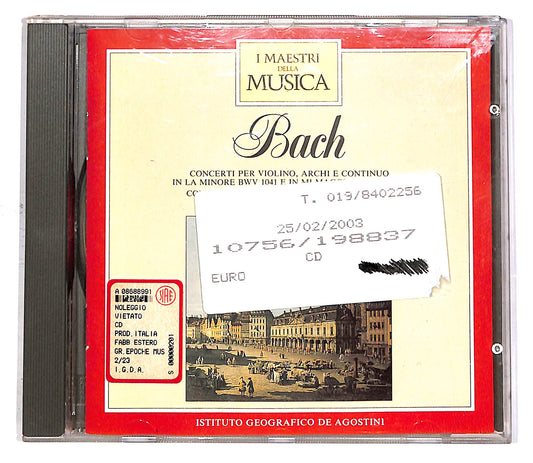 EBOND Bach: Concerti Violino BWV 1041, BWV 1042, BWV 1043 EDITORIALE CD CD051501
