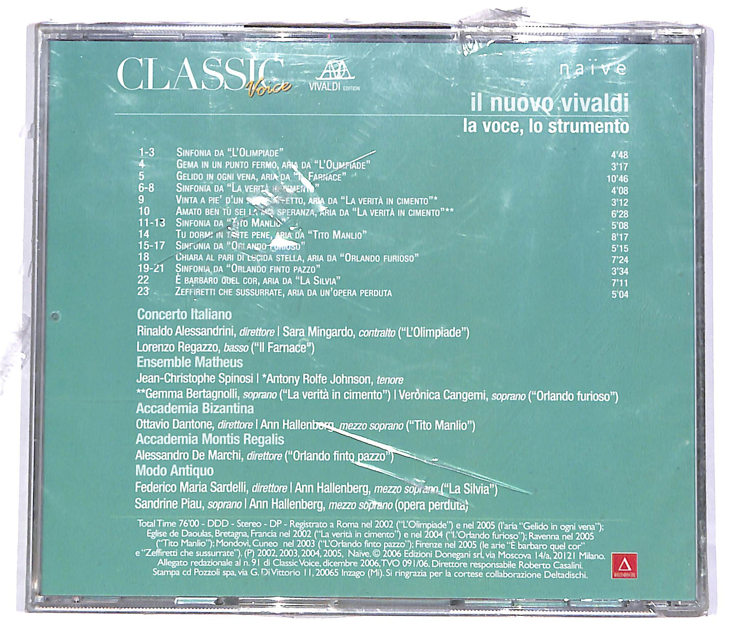 EBOND Il Nuovo Vivaldi - La Voce, Lo Strumento EDITORIALE CD CD051527