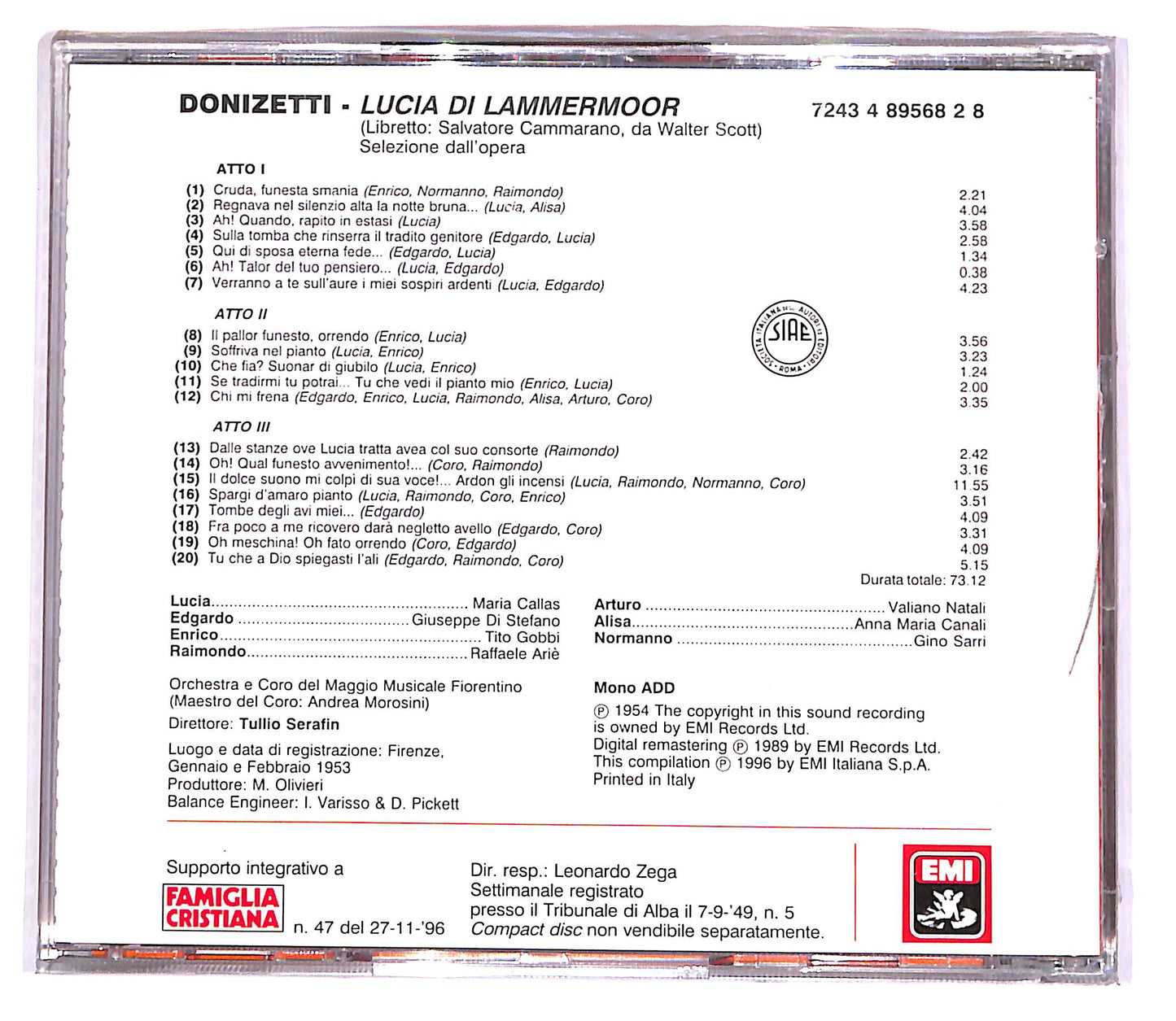 EBOND Donizetti - Lucia Di Lammermoor - Le Pagine Piu Belle EDITORIA CD CD051543