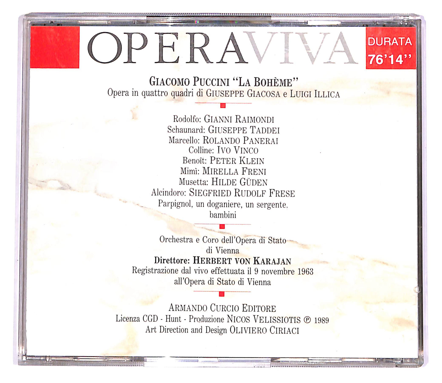 EBOND Puccini - La Boheme - Raimondi, Freni, Panerai EDITORIALE CD CD051546