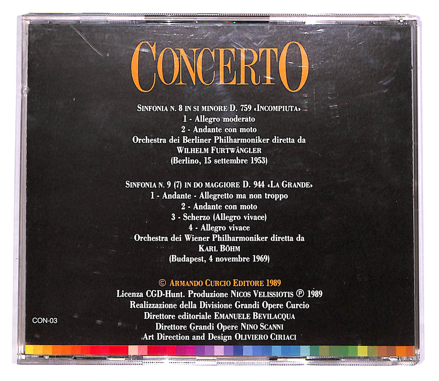 EBOND Schubert - Sinfonia N.8 - Sinfonia N.9 (7) EDITORIALE CD CD051554