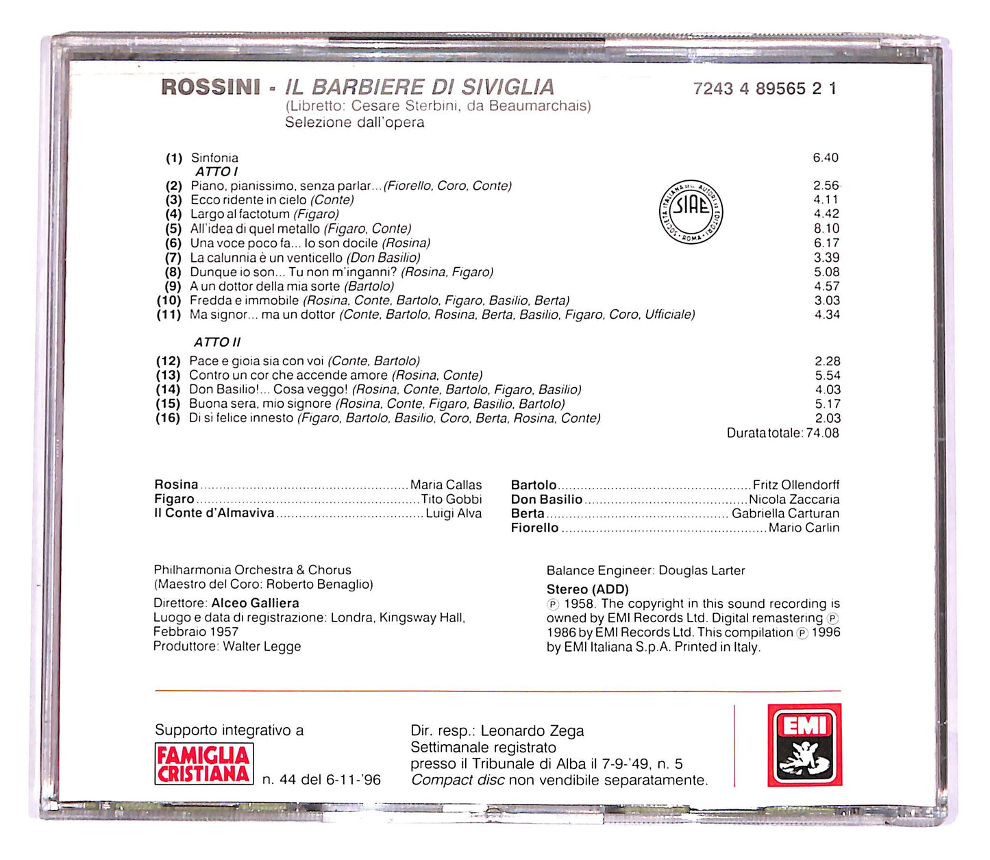 EBOND Rossini - Il Barbiere Di Siviglia - Pagine Piu Belle EDITORIA CD CD051561