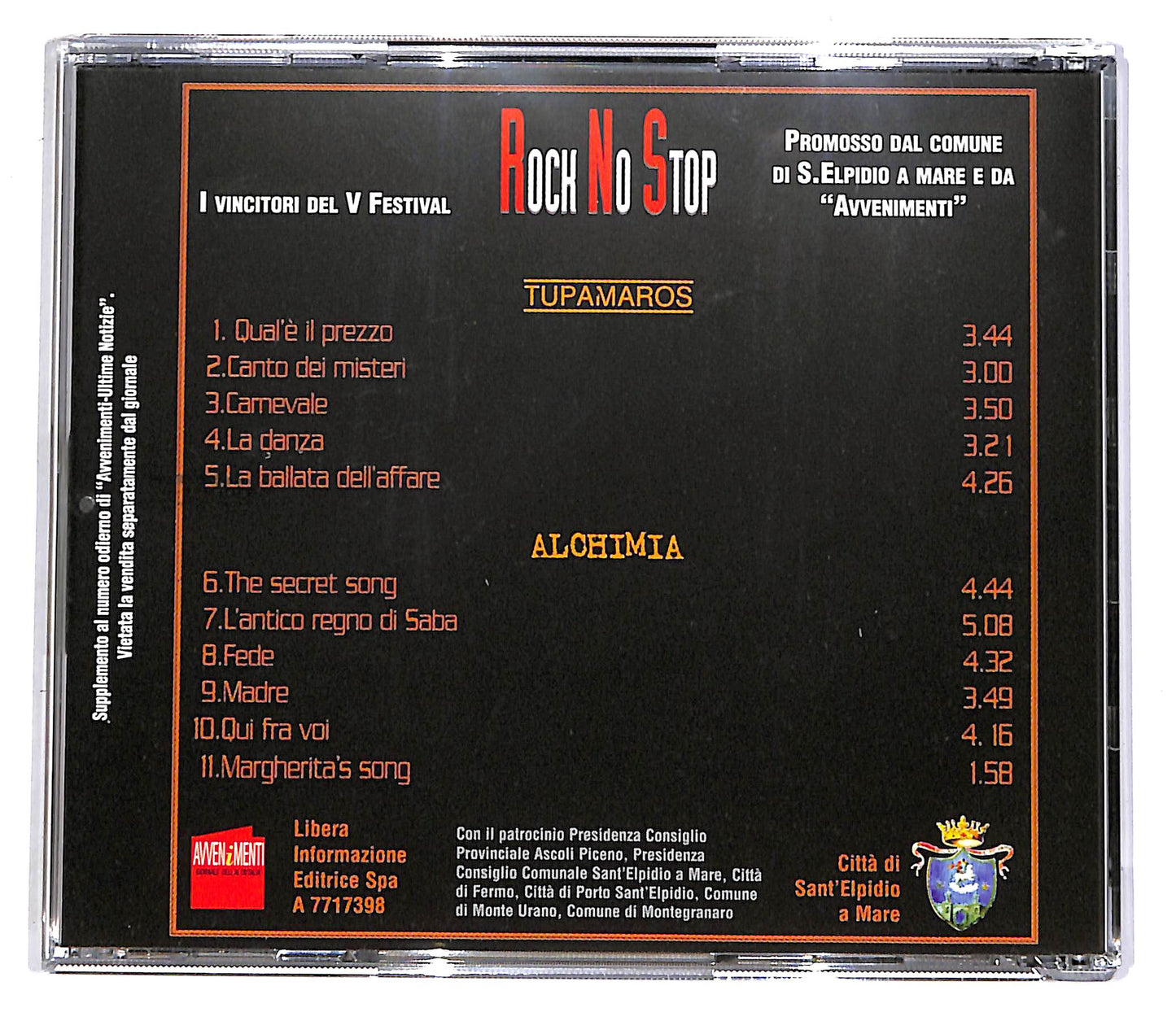 EBOND Tupamaros e Alchimia - Rock No Stop EDITORIALE CD CD051747