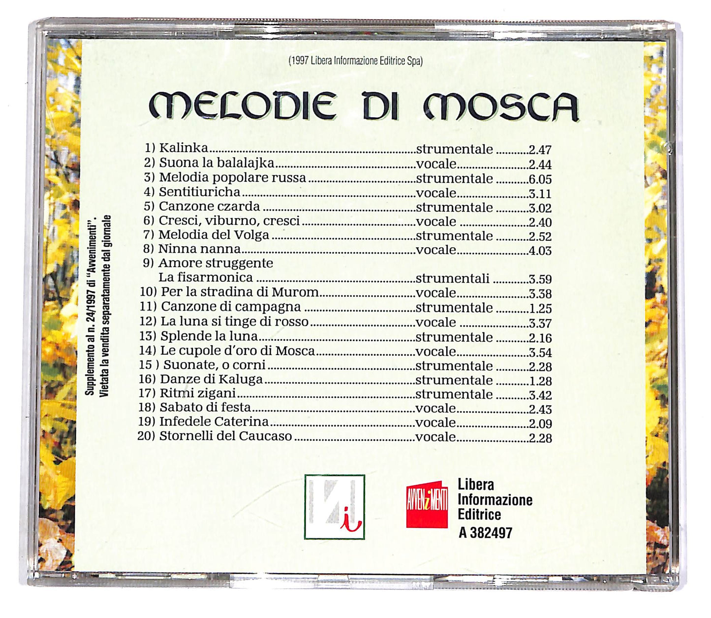 EBOND Balli E Canzoni Popolari Russe EDITORIALE CD CD051748