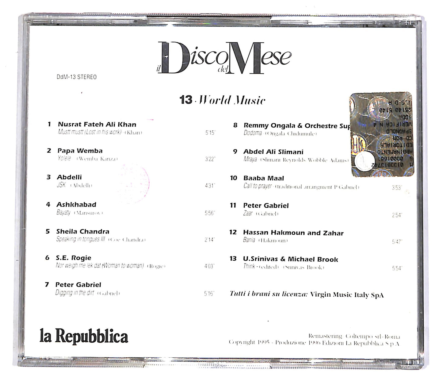 EBOND World Music - Disco Del Mese Vol.13 EDITORIALE CD CD051749