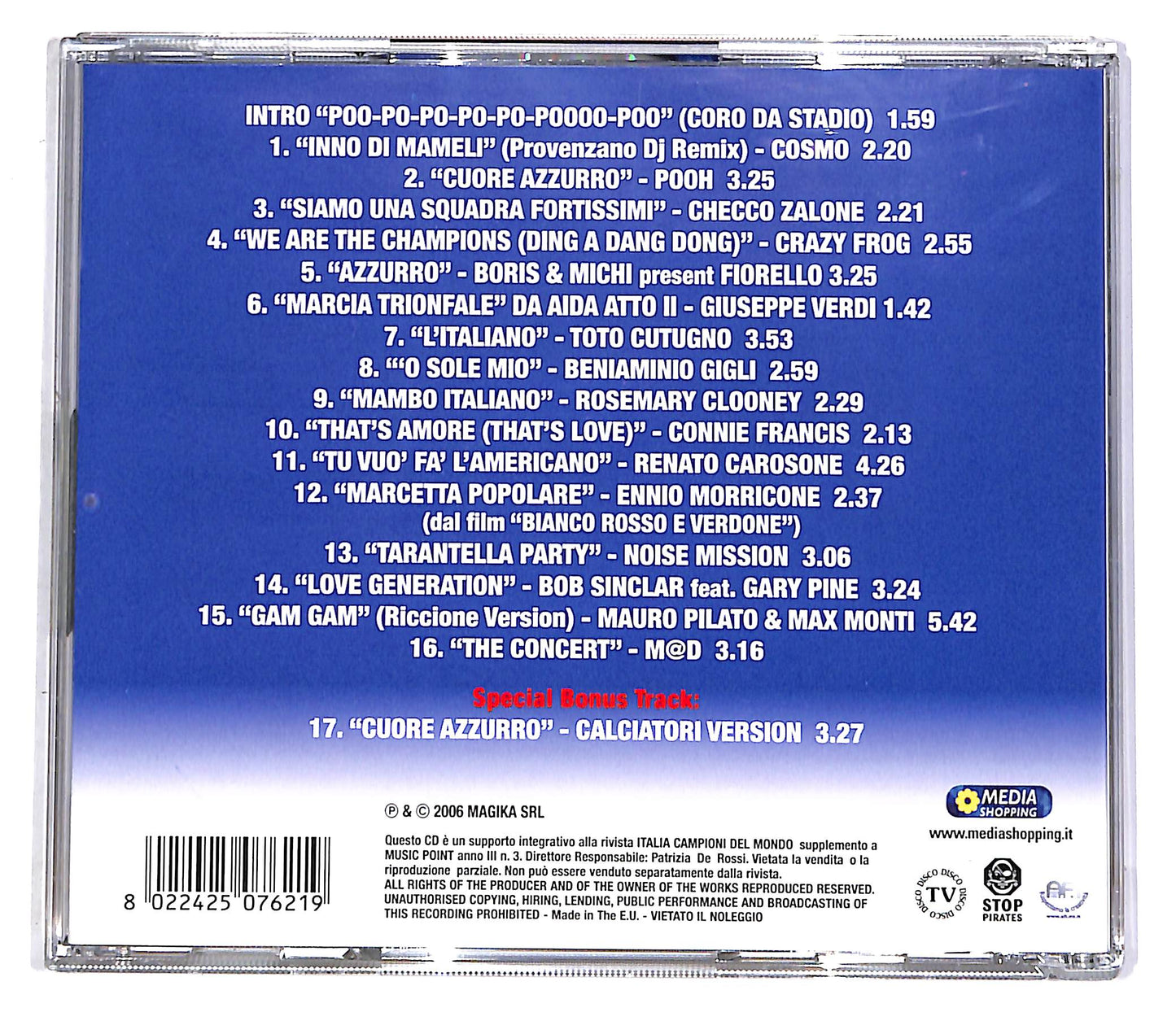 EBOND Italia - Campioni Del Mondo EDITORIALE CD CD051764