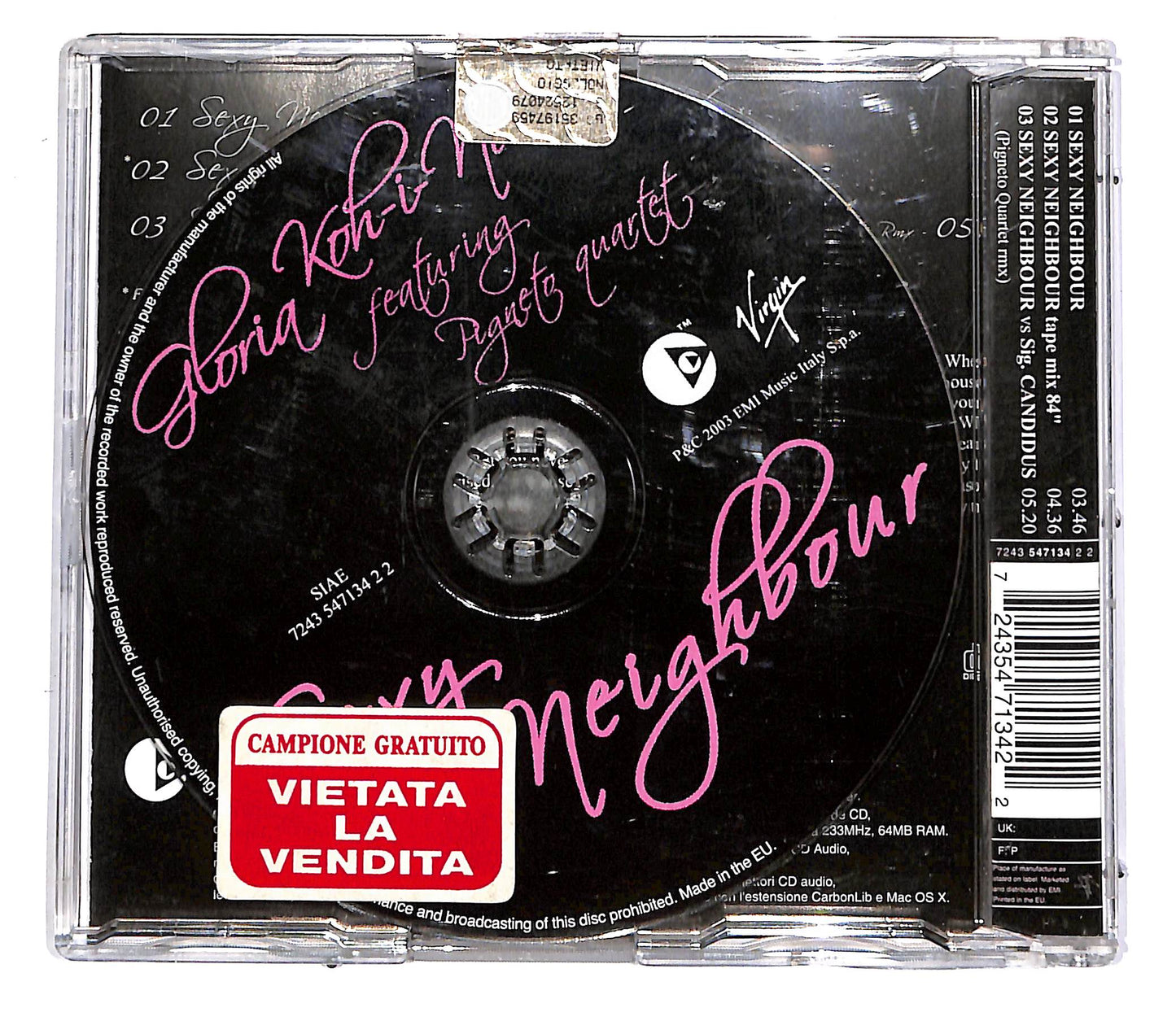 EBOND Gloria Koh-I-Noor Featuring Pigneto Quartet - Sexy Neighbour CD CD051766