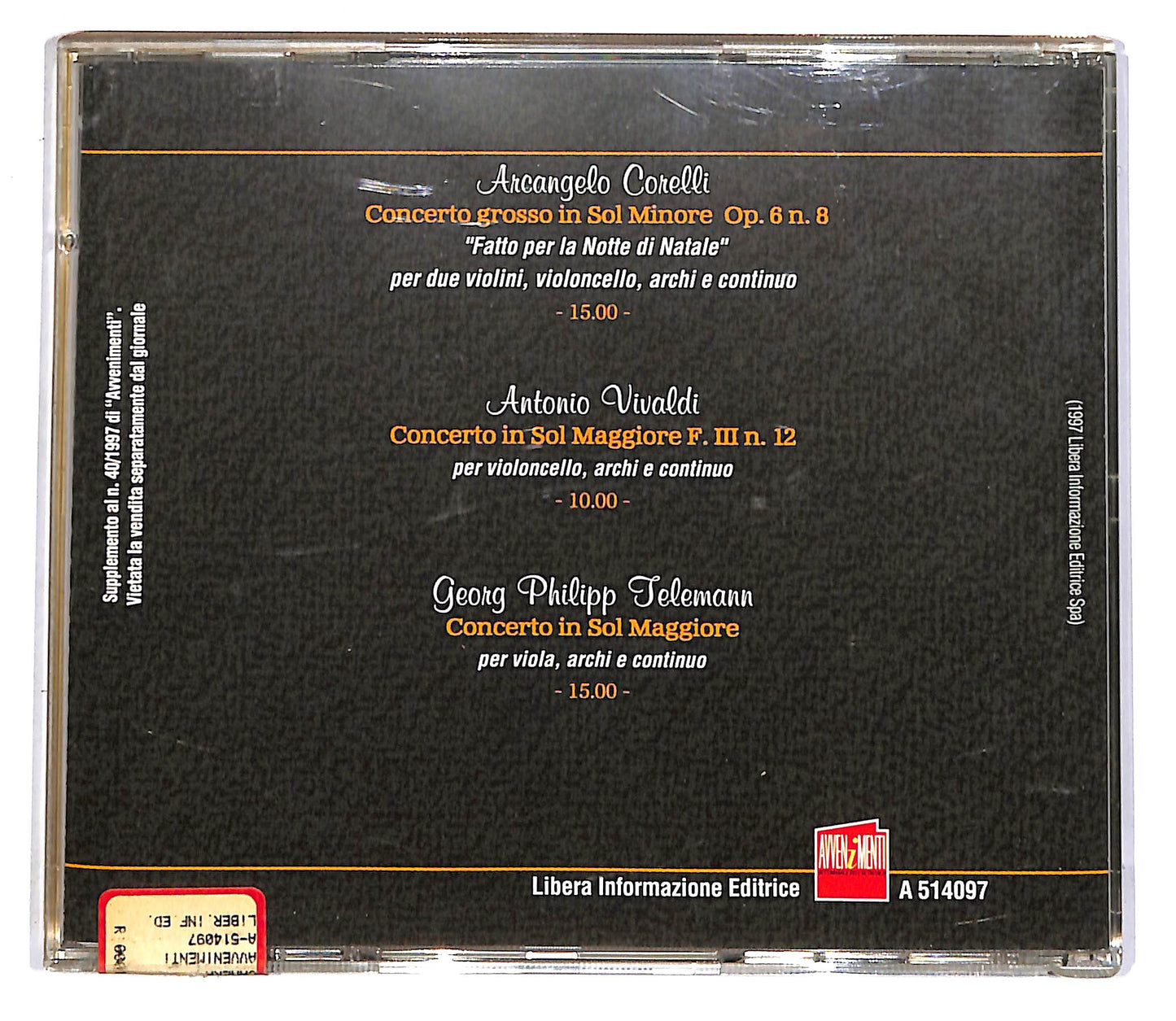 EBOND Viaggio Nel Barocco Italiano III EDITORIALE CD CD051803