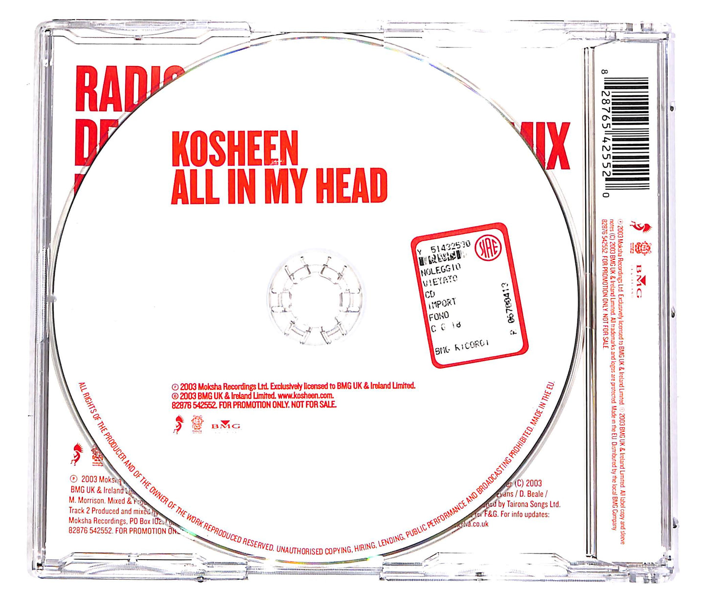 EBOND Kosheen - All In My Head CD CD051911