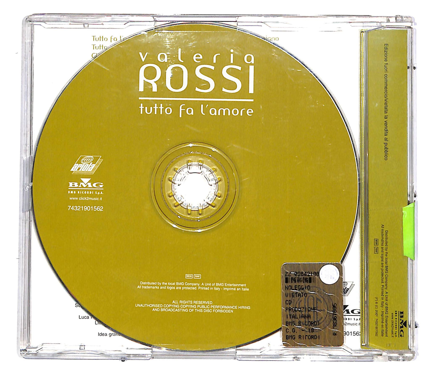 EBOND Valeria Rossi - Tutto Fa L'Amore PROMO CD CD052054