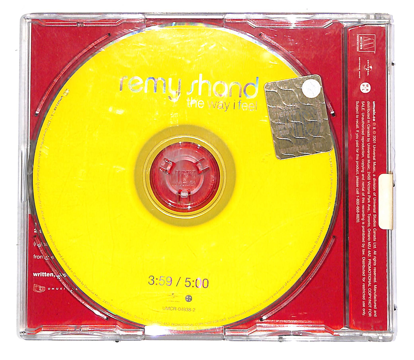 EBOND Remy Shand - The Way I Feel PROMO CD CD052113