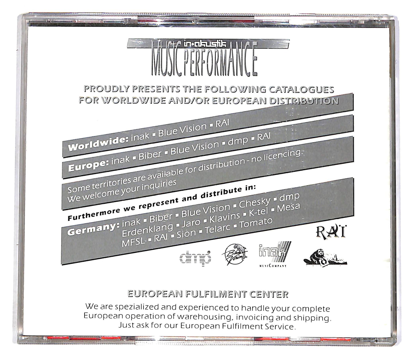 EBOND Various - Midem '92 PROMO CD CD052127