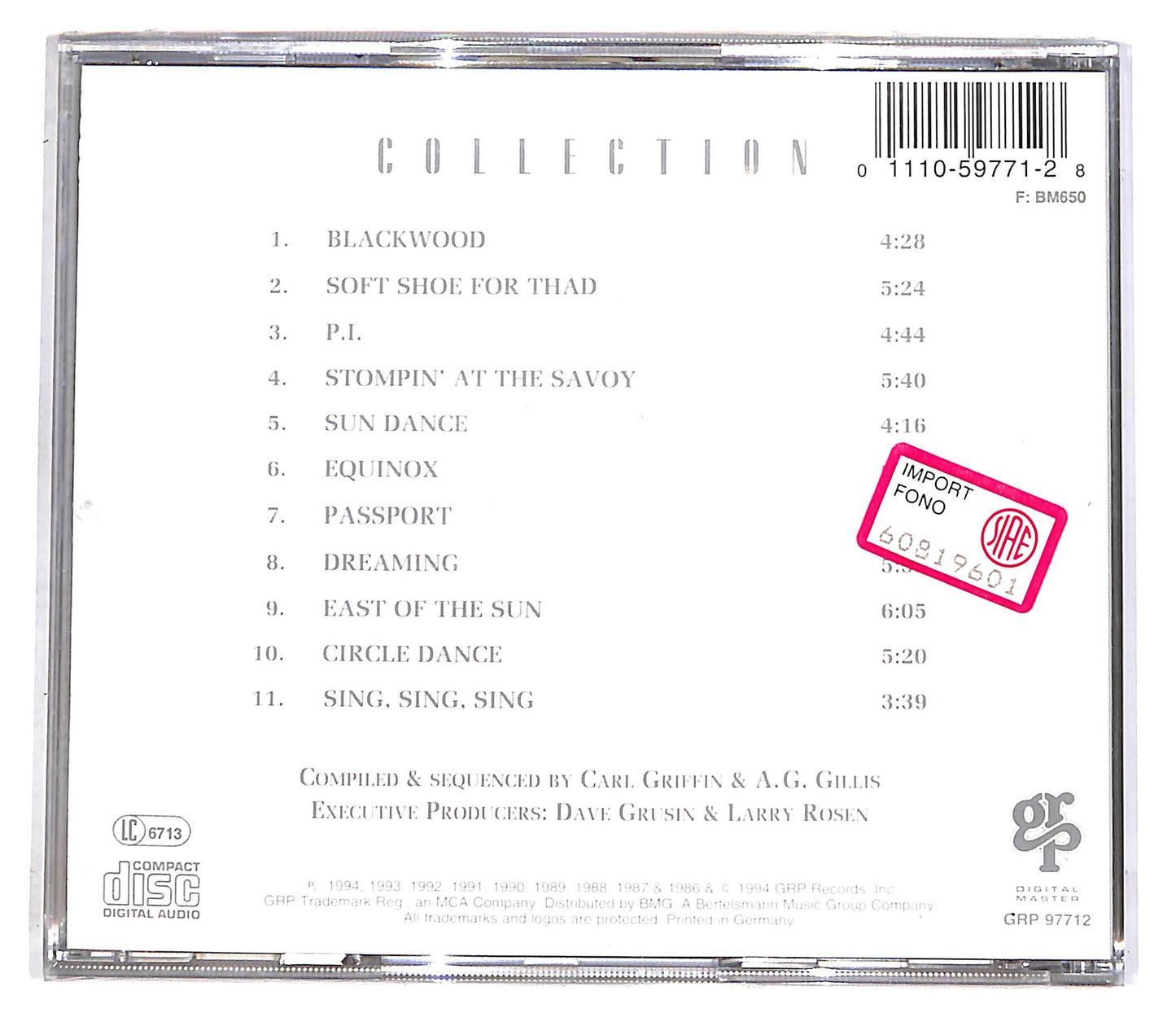 EBOND Eddie Daniels - Collection CD CD052147