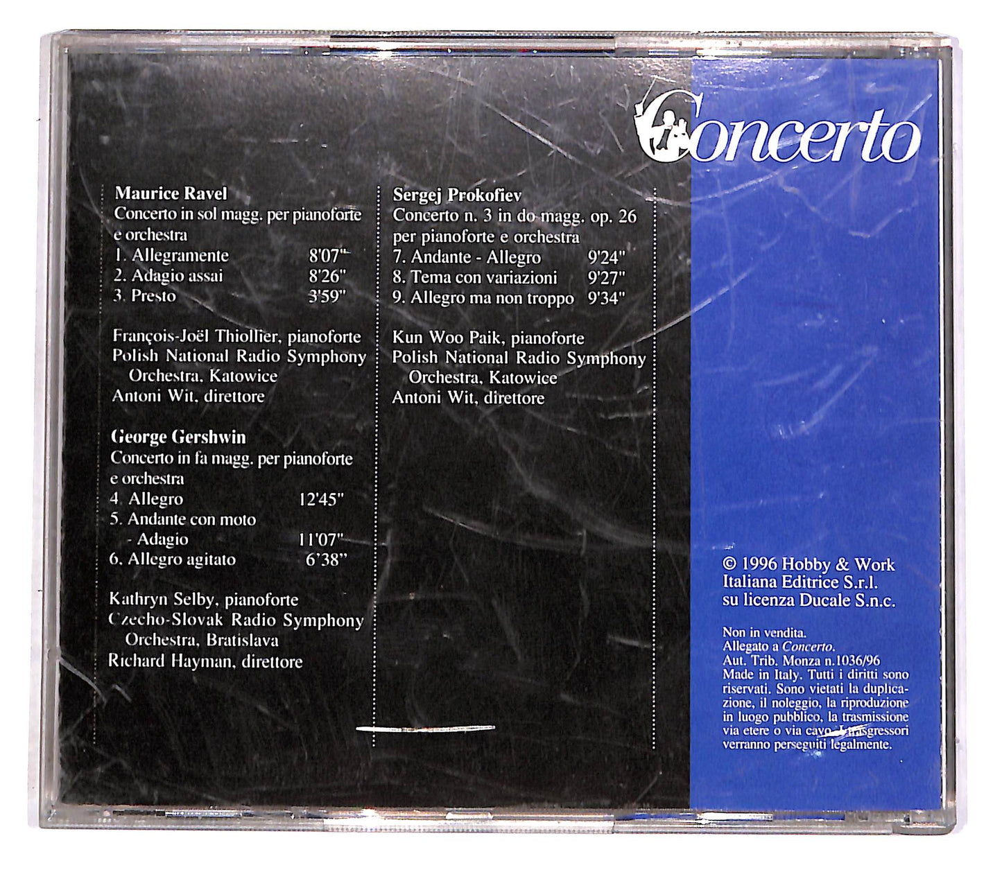 EBOND Ravel, Gershwin, Prokofiev EDITORIALE CD CD052202