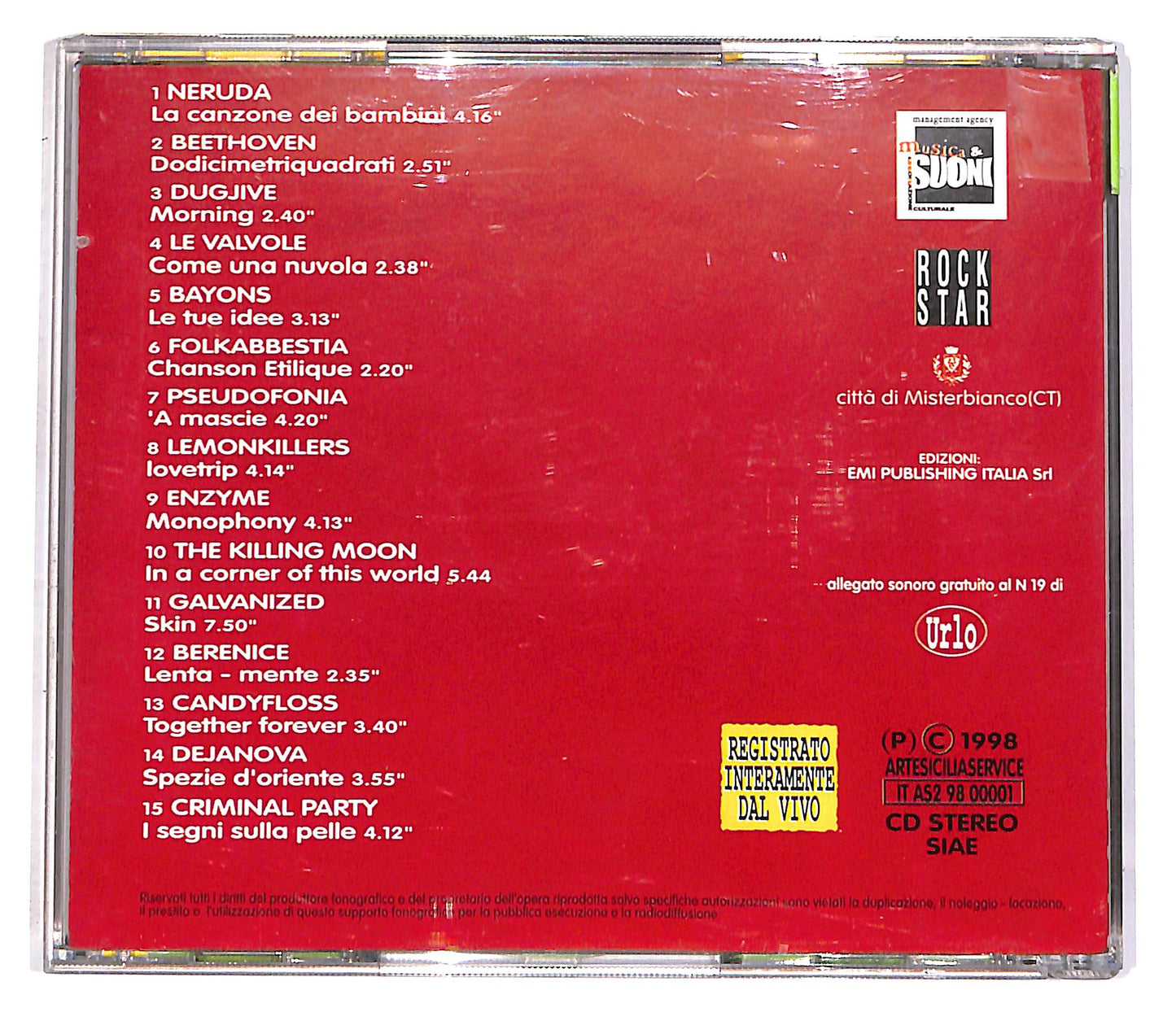 EBOND Various - Sonica 97 EDITORIALE CD CD052205