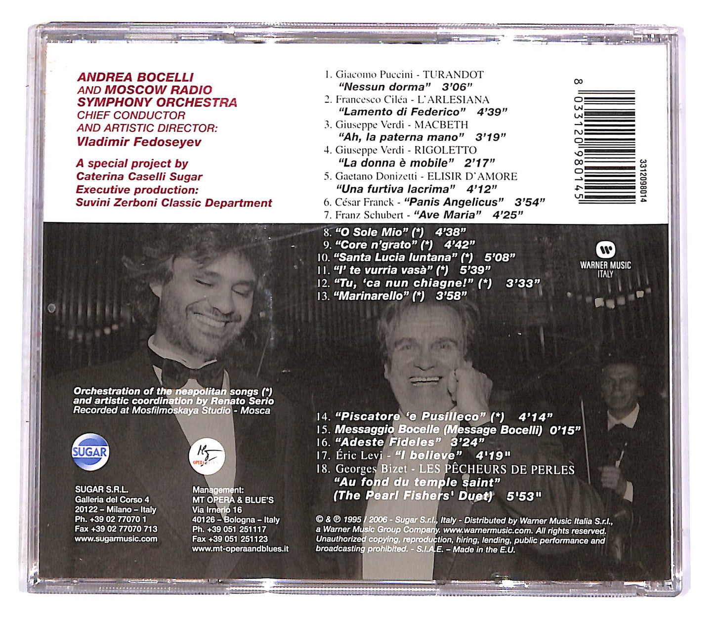 EBOND Andrea Bocelli - Viaggio Italiano CD CD052256