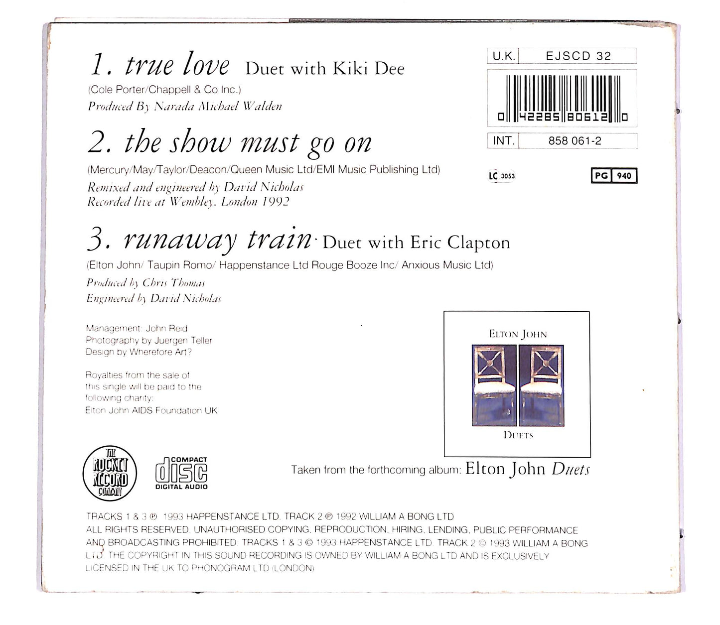 EBOND Elton John & Kiki Dee - True Love CD CD052404