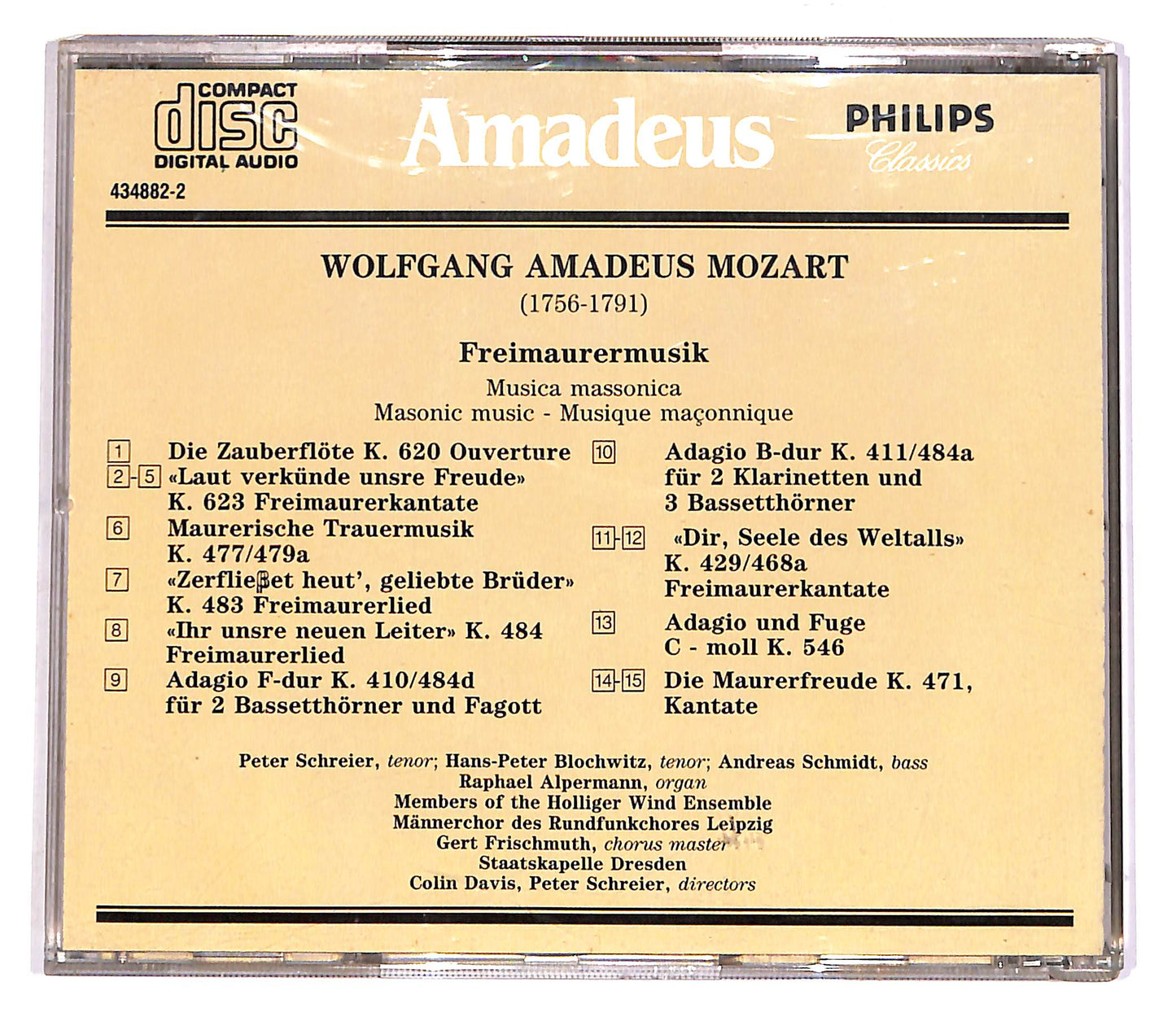 EBOND W.A. Mozart - Freimaurermusik EDITORIALE CD CD052420