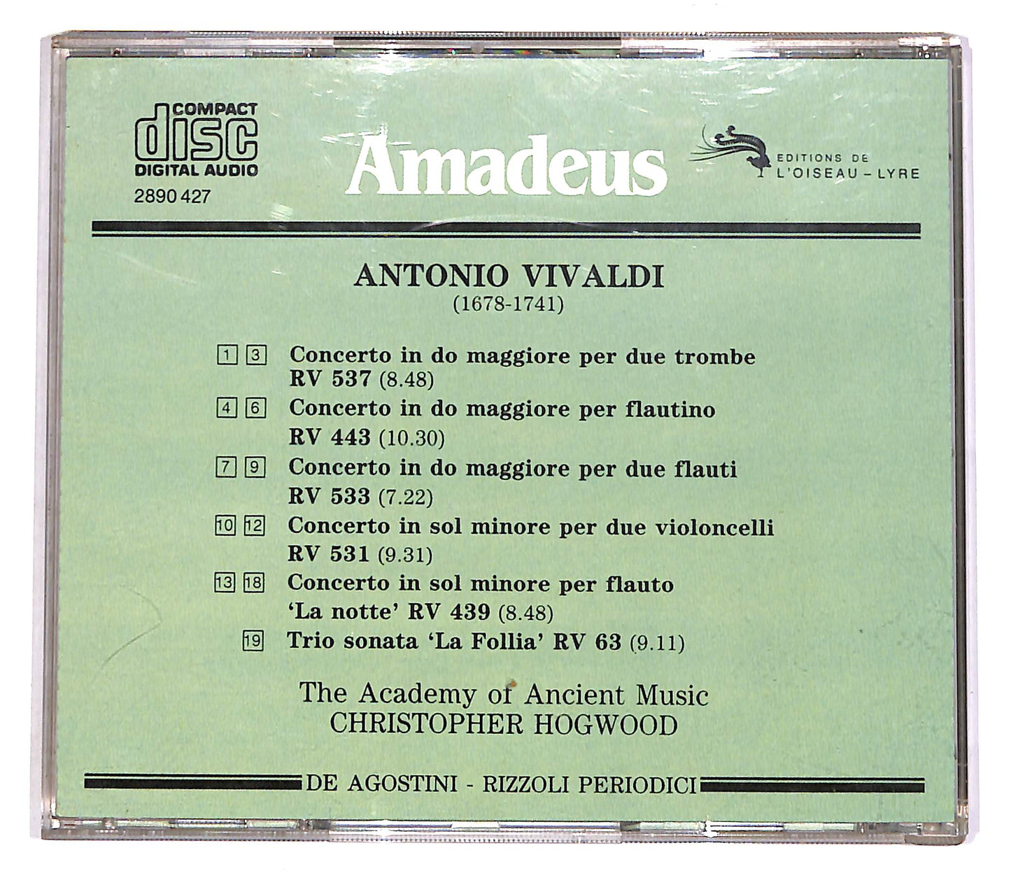EBOND A. Vivaldi - Concerti RV 537 443 533 439 531 EDITORIALE CD CD052421