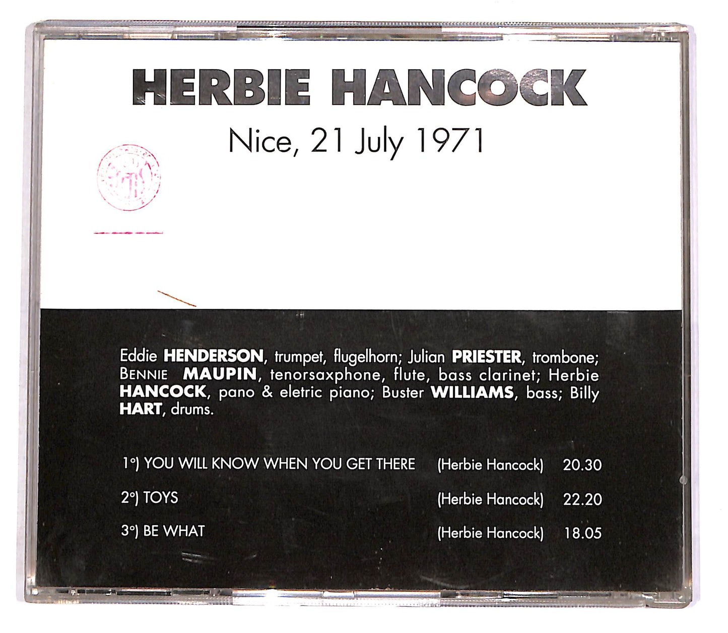EBOND Herbie Hancock Sextet - Live Nice 1971 EDITORIALE CD CD052458