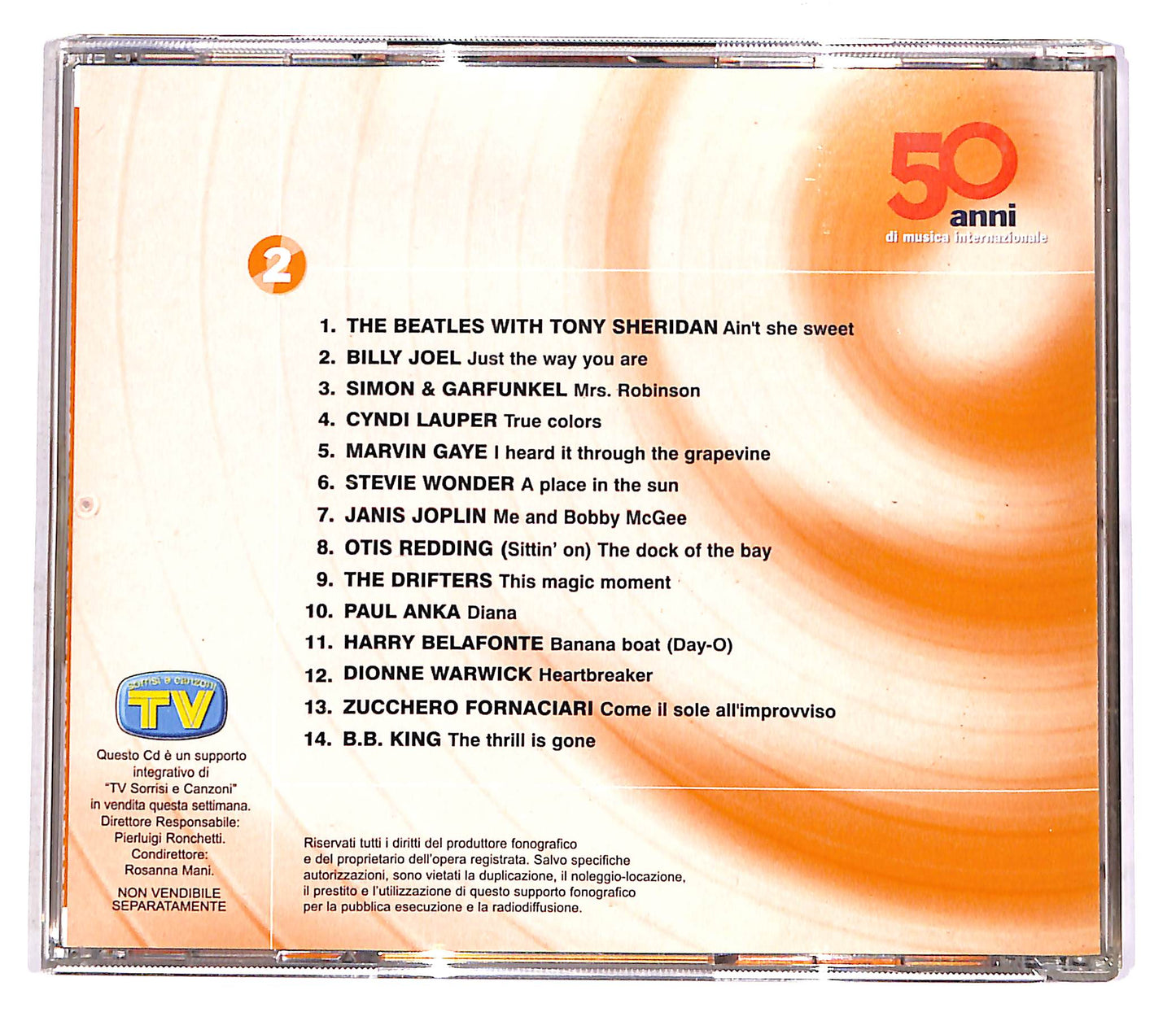 EBOND Various - 50 Anni Di Musica Internazionale Vol.2 EDITORIALE CD CD052518