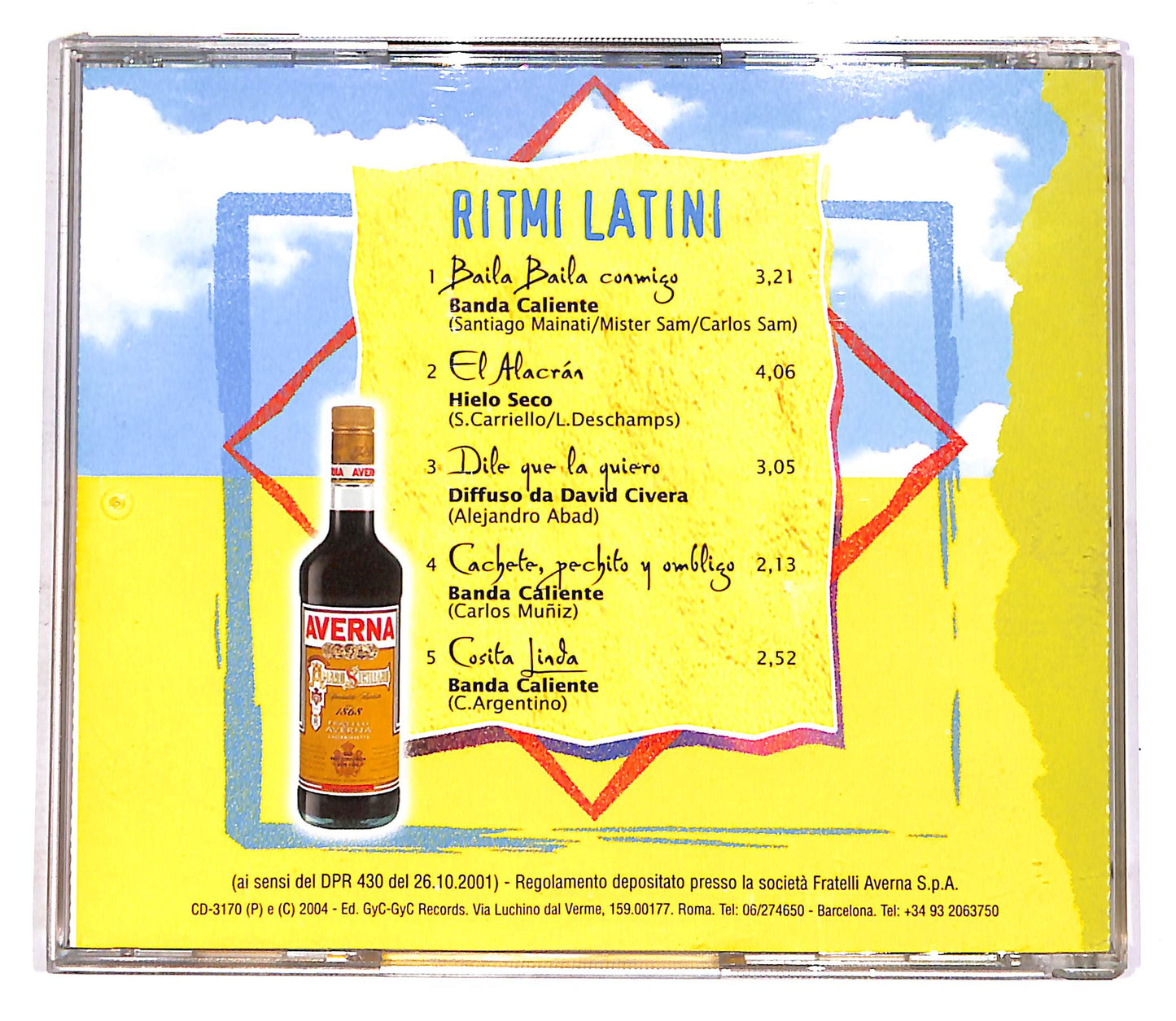 EBOND Various - Avernaffairs - Ritmi Latini PROMO CD CD052524
